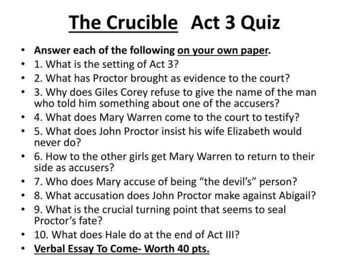 The crucible act 3 quiz